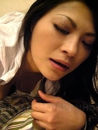 Naughty teacher Ryo Sasaki pleased