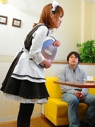 Yui Shimizu gets pleased at work