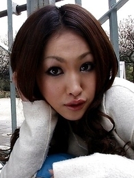 Hot Yu Yamashita poses outdoor