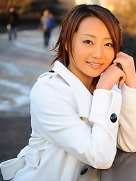 You Shiraishi poses outdoor in coat