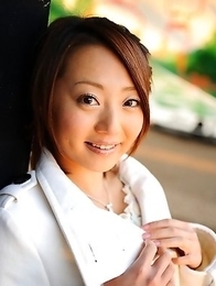 You Shiraishi poses outdoor in coat