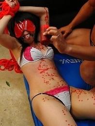 Hot teacher Maho Sawai gets tied up