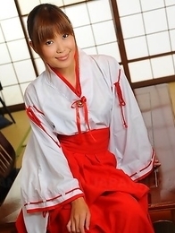 Teen Yuuno Hoshi strips on floor