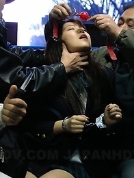 Teen Yayoi Yoshino gets gagged