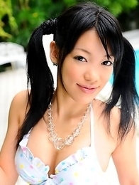 Amazing Japanese cutie showing off