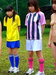 Soccer girl loves sex toys so much