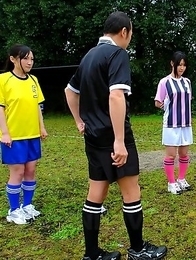 Soccer girl loves sex toys so much