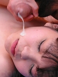 Soccer girl gets cum in her face