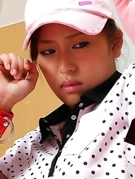 Golf girls Nana and Nao punished