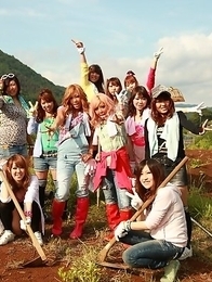 Farmer girls Raina Ogami and Rara