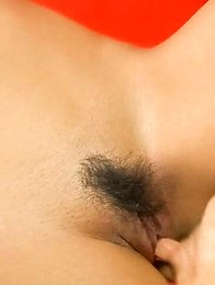 Chihiro Kobayashi Asian with round tits has juicy pink rubbed