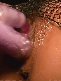 Yuu Haruka is fucked in asshole and in wet crack with vibrator