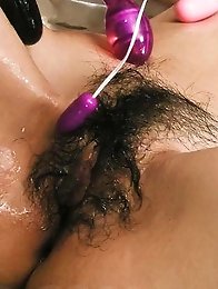 Sakura Hirota Asian has so much teasing in pussy from vibrators