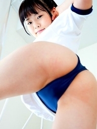 Japanese school girl Yayoi fun stretching in the nude!