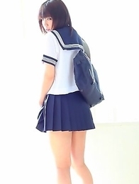 Japanese Schoolgirl Panty Fetish? Meet 18 y/o Minami!