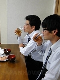 Risa Kurokawa is fucked in mouth and twat