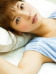 Saki Aibu in blue dress is so sexy doing soap bubbles