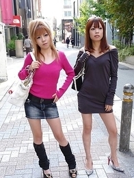 Boob Quizz and Yuri Rie ride men's mouths