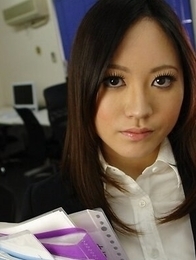 Office lady Ritsuko Tachibana gets horny at the office