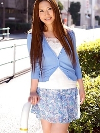 Ai Sayama with huge cans shows pussy in panty on toilet