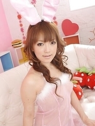 Sexy Nazuna Otoi is a sexy rabbit with hairy pussy