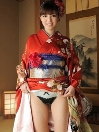 Lady Yuria Tominaga is naked under her kimono