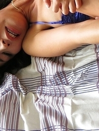 Home cleaning Marica cleans her boss' cock with her tongue