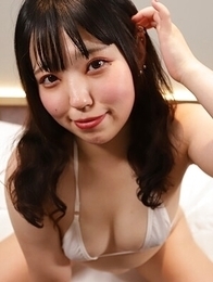 Sana Minami spreads her ass check and shows off her thong