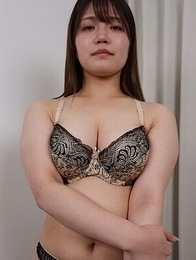Japanese Kaede Mochizuki shows off her sensitive big tits