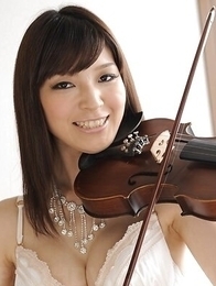 Sexy Yuria Tominaga is violonnist and slut