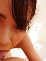 Sexy Tugumi Honjyo receives our dick in her warm hairy pussy