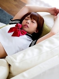 Sexy japanese schoolgirl Mari Rika