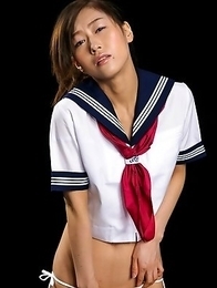 Schoolgirl Reika Yamada is caged and released by her captor only when he feels like fucking her face.