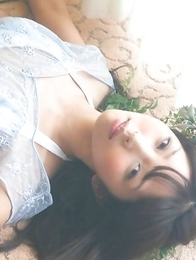 Neo babe in see through dress is like goddess from ocean