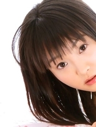 Kana Moriyama is sexy both in uniform and in satin linjerie