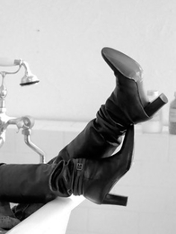 Neo is sexy both as cowboy and as a bride in the forest