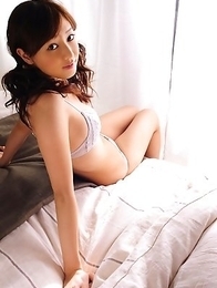 Natsuki Ikeda with big knockers and hot lingerie is naughty