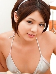 Tsubasa Akimoto is such hot bunny on the house stairs