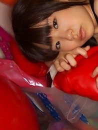 Hikari Azuma shows hot butt under skirt and naughty boobs