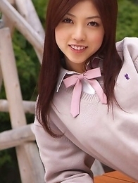 Azusa Togashi is hot sweetie with pretty face and teen body
