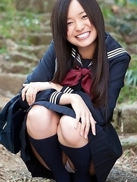 Mayumi Yamanaka takes a walk in her city after classes