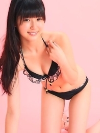 Tsukasa Arai has juicy behind and sexy tummy in bath suit